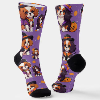 Niedlich Cavalier King Charles halloween-Muster Socken