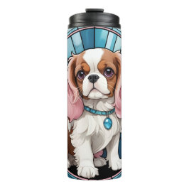 Niedlich Cavalier King Charles Pastel Stettel Glas Thermosbecher