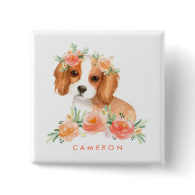 Niedlich Cavalier King Charles Spaniel Orange Flor