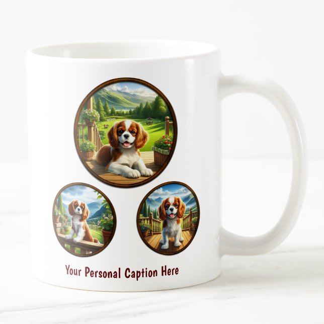 Niedlich Cavalier King Charles Spaniel Puppy Kaffeetasse (Von Creator hochgeladen)