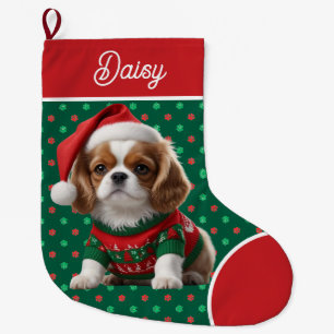 Niedlich Cavalier King Charles Sweater Personalisi Großer Weihnachtsstrumpf