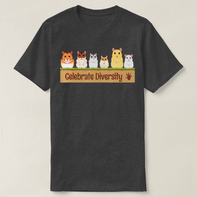 Niedlich Celebrate Diversity Haustiere Besitzer fü T-Shirt (Design vorne)