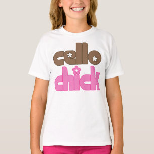 Niedlich Cello Chick T-Shirt