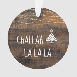 Niedlich Challah La La La La Christmas Hanukah Tre Ornament