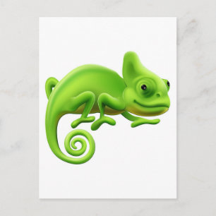 Niedlich Chameleon Illustration Postkarte