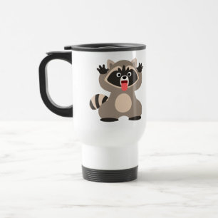 Niedlich Cheeky Cartoon Raccoon Tasse