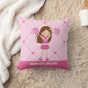 Niedlich Cheerleader Pink Personalisiert Girls Roo Kissen