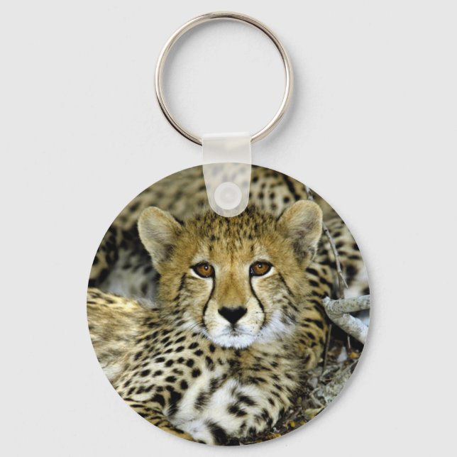 Niedlich Cheetah Schlüsselanhänger (Vorderseite)