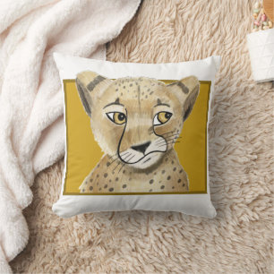 Niedlich Cheetah Throw Kissen - Safari Animal Zuha