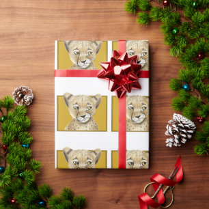 Niedlich Cheetah Wrapping Paper - Safari Gift Wrap Geschenkpapier