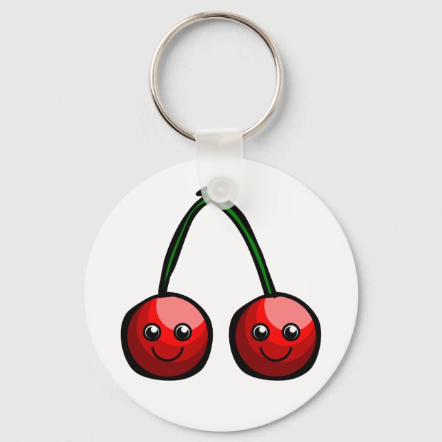Niedlich Cherries Schlüsselanhänger (Vorderseite)
