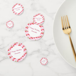 Niedlich Cherry 1. Geburtstag Party Konfetti