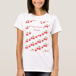 Niedlich Cherry 1. Geburtstag Party T-Shirt