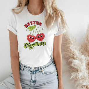 Niedlich Cherry verliebt sich in einen T - Shirt