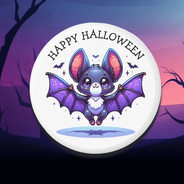 Niedlich Chibi Cartoon Bat Halloween Magnet (Von Creator hochgeladen)