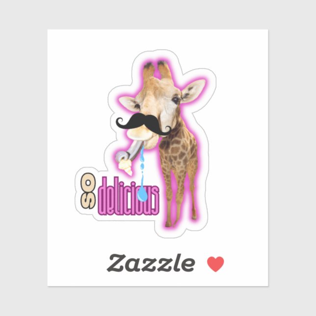 Niedlich Chibi Giraffe Aufkleber (Blatt)