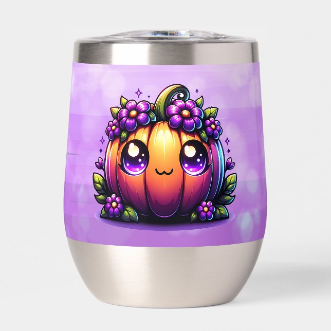 Niedlich Chibi Happy Halloween Pumpkin (Vorderseite)