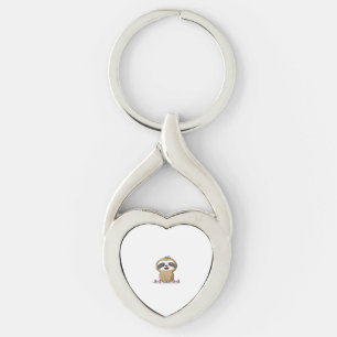 Niedlich Chibi Sloth Workout � Funny Kawaii Gym Ti Schlüsselanhänger