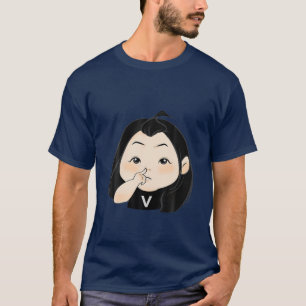 Niedlich Chibi Style Kawaii Anime Girl T-Shirt