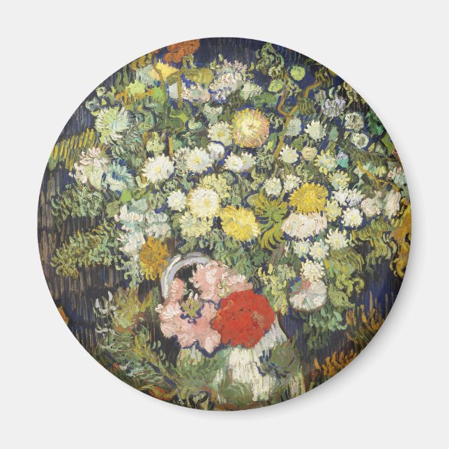 Niedlich Chic Floral Blume Magnet (Vorne)