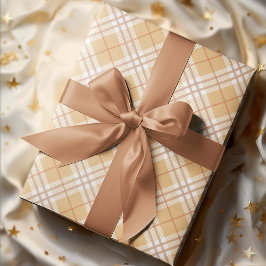 Niedlich Chic Herbst Herbst Tartan Kariert Geschenkpapier