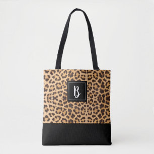 Niedlich Chic Leopard Animal Print Brown Black Tasche