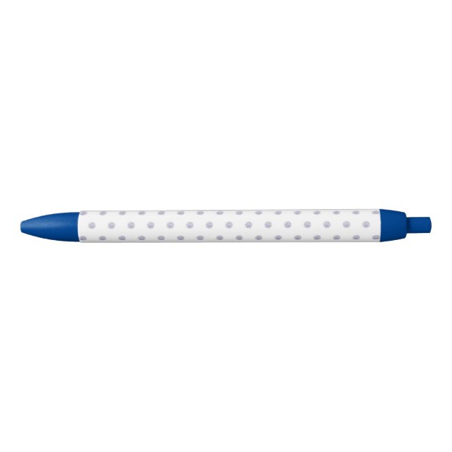 Niedlich Chic Muster Blume Lavender Polka Dot Kugelschreiber (Vorderseite)
