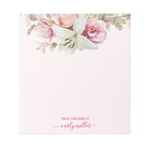 Niedlich Chic Pink Bold elegant Notizblock