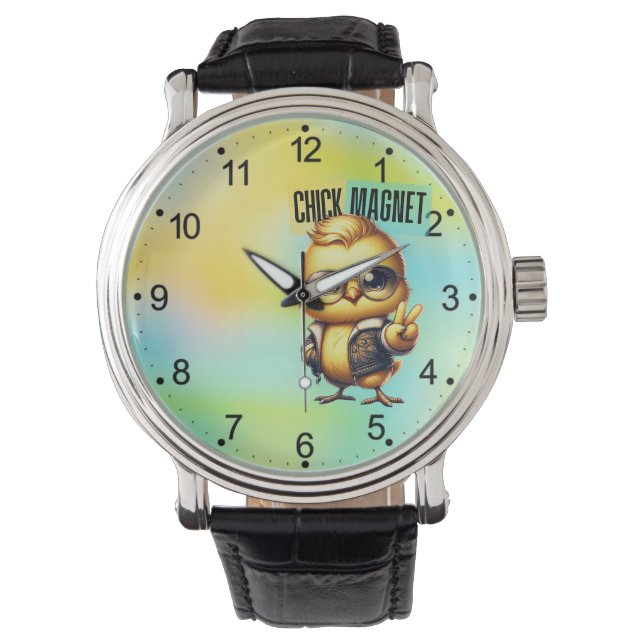 Niedlich Chick Magnet Ostern-54546 Armbanduhr (Vorderseite)