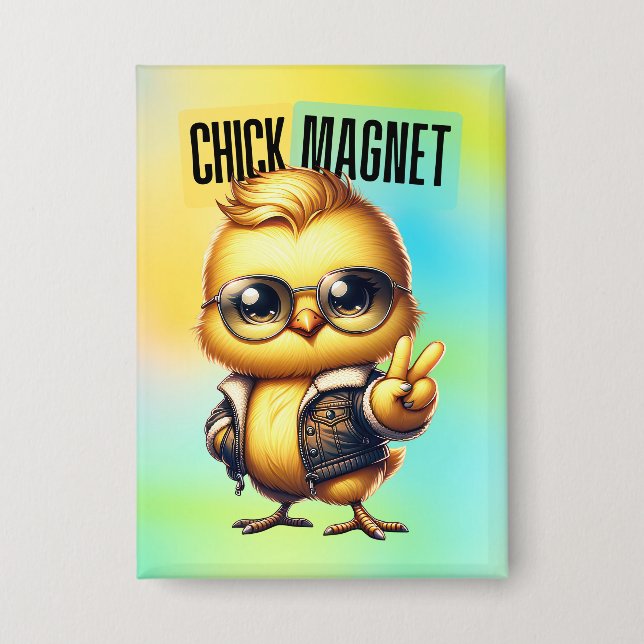Niedlich Chick Magnet Ostern-54546 Button (Vorderseite)