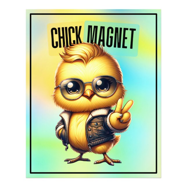 Niedlich Chick Magnet Ostern-54546 Fotodruck (Vorne)