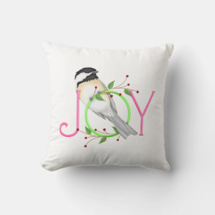 Niedlich Chickadee "Joy" Kissen