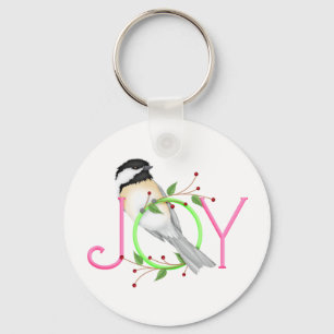 Niedlich Chickadee "Joy" Schlüsselanhänger