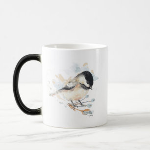 Niedlich Chickadee Watercolor Verwandlungstasse