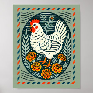 Niedlich Chicken Hen Coop Keeper Poster
