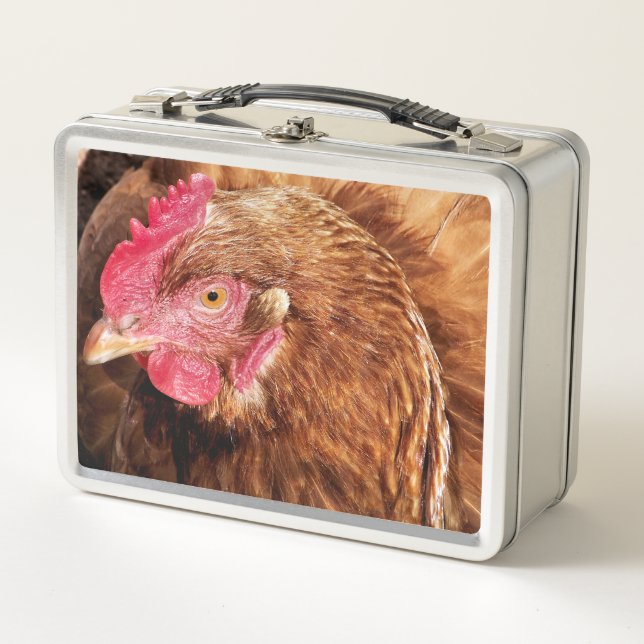 NIEDLICH CHICKEN METALL BROTDOSE (Vorderseite)