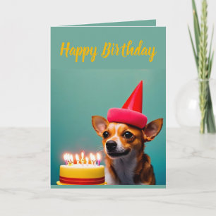 Niedlich Chihuahua Birthday Karte