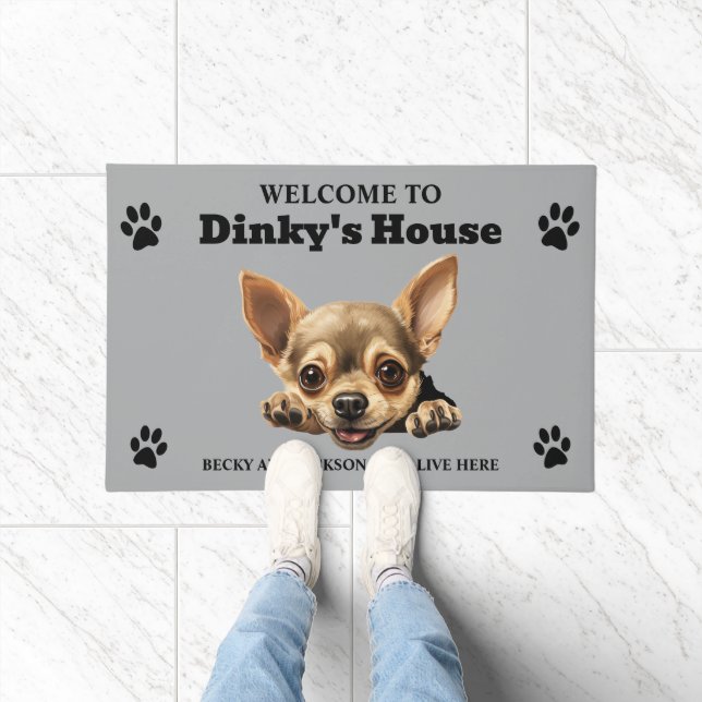 Niedlich Chihuahua Dog Fußmatte (Indoor)