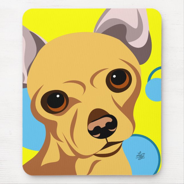 Niedlich Chihuahua Dog Mousepad (Vorne)