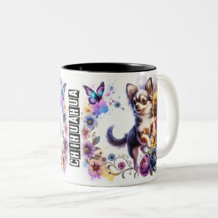 Niedlich Chihuahua Dog Zweifarbige Tasse