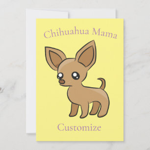 Niedlich Chihuahua Mama Art Thunder_Cove Einladung