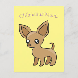 Niedlich Chihuahua Mama Art Thunder_Cove Postkarte