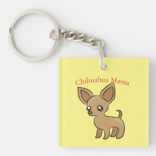 Niedlich Chihuahua Mama Art Thunder_Cove Schlüsselanhänger
