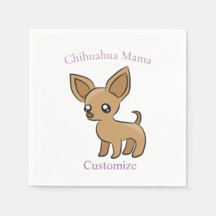 Niedlich Chihuahua Mama Art Thunder_Cove Serviette
