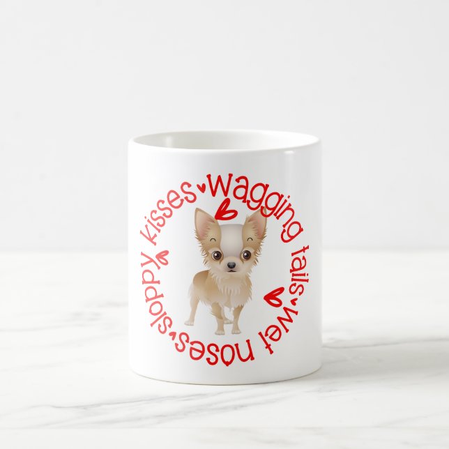 Niedlich Chihuahua, schlampige Küsse Kaffeetasse (Mittel)