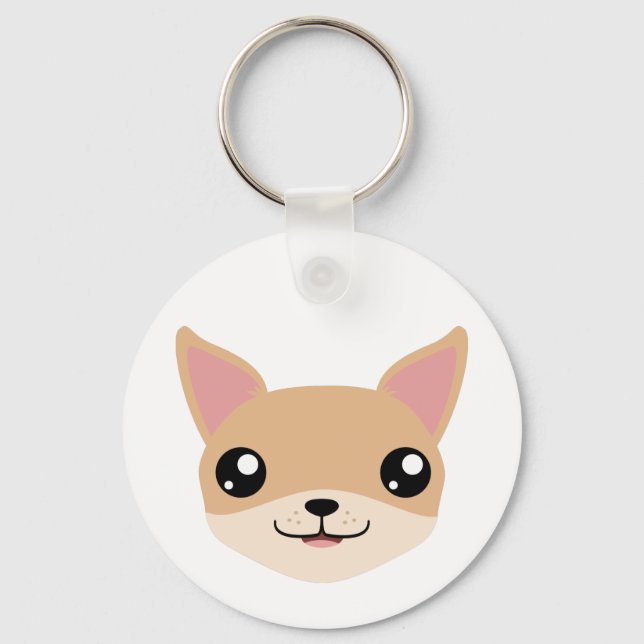 Niedlich Chihuahua Schlüsselanhänger (Vorderseite)