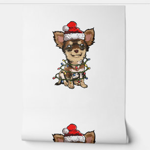 Niedlich Chihuahua Weihnachtsbaum Lichter Xmas Do Tapete