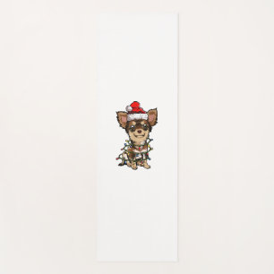 Niedlich Chihuahua Weihnachtsbaum Lichter Xmas Do Yogamatte