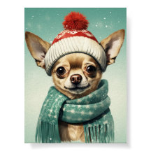 Niedlich Chihuahua Weihnachtskunst: Adventure Holi