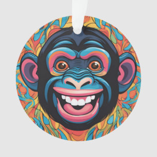 Niedlich Chimpanzee Laughs Ornament
